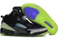 Air Jordan Spizike Black Citron Pure Purple White Shoes - Click Image to Close